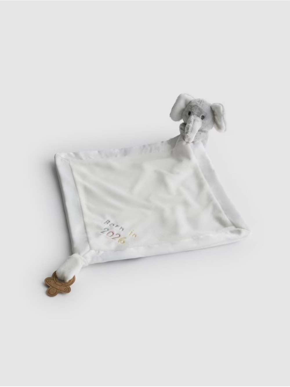 Gray Elephant Lovey Security Blanket - Soft Baby Comforter born in 2026 NWT